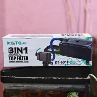 3 in 1 Aquarium Top Filter (KT-601F)  15W